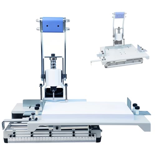 Hochleistungs-Locher, Papier- und Kunststoff-Stanzmaschine, 1–5-Loch-Abstände, manuelle Einzellochmaschine, 8–30 mm einstellbare Papiereinzugstiefe, für Zuhause, Büro, Schule(6mm) von AXGCAA