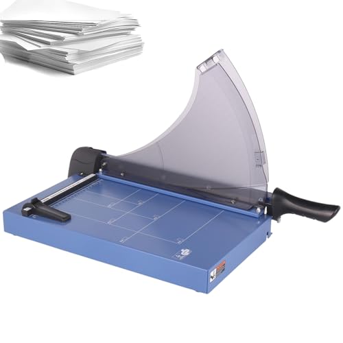 Hochleistungs-Papierschneider, Industrie-Papierschneidemaschine, 40 mm Schnittstärke, Manuelle Papierschneidemaschine mit Sicherheitsschutz und Klingenverriegelung, klare Skalenlinien Hochleistungs-Papierschneider, Industrie-Papierschneidemaschine, 40 mm Schnittstärke, Manuelle Papierschneidemaschine mit Sicherheitsschutz und Klingenverriegelung, klare Skalenlinien von AXGCAA