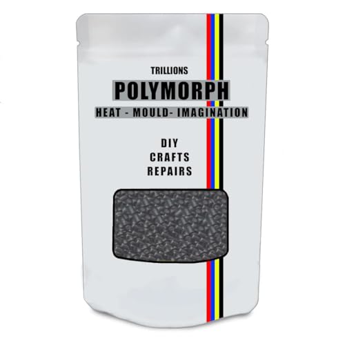 Polymorph, handgeformt, 100 g, thermoplastisch, unbegrenzte Einsatzmöglichkeiten – Handwerk, Heimwerker-Reparaturen, Modellbau, Prototypen, Schwarz Polymorph, handgeformt, 100 g, thermoplastisch, unbegrenzte Einsatzmöglichkeiten – Handwerk, Heimwerker-Reparaturen, Modellbau, Prototypen, Schwarz von AXMAN