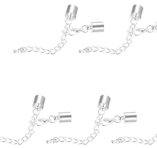 4 Stk Edelstahl Verschluss, Lederband Kette, Karabinerverschluss, Schmuckherstellung Karabiner, Armband Verschluss Für Ketten, Lederband, Schmuck, DIY von AXOBOG