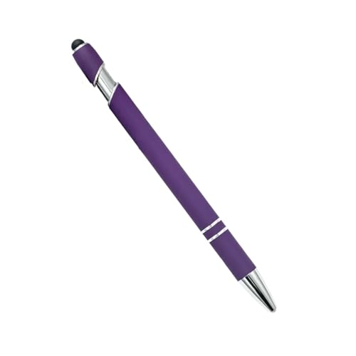 AXPTI 20–200 Kugelschreiber, Großhandel, Metall-Kugelschreiber, Touchscreen-Stift, Büro, Schule, Werbung, Stift, individuelles Logo, Text, Lasergravur (Dunkelviolett, 100 Stück) von AXPTI