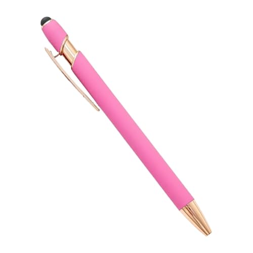 AXPTI 20–200 Stifte, Großhandel, Metall-Kugelschreiber, Touchscreen-Stift, Büro, Schule, Werbung, Stift, individuelles Logo, Text, Lasergravur (Rosa (Rose), 20 Stück von AXPTI