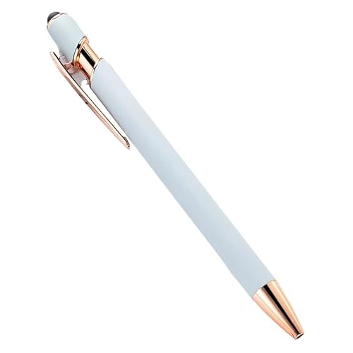 AXPTI 20–200 Stifte Großhandel Metall Kugelschreiber Touchscreen Stift Büro Schule Werbung Stift Custom Logo Text Gravur (New Blue (Rose), 200 Stück Stifte) von AXPTI