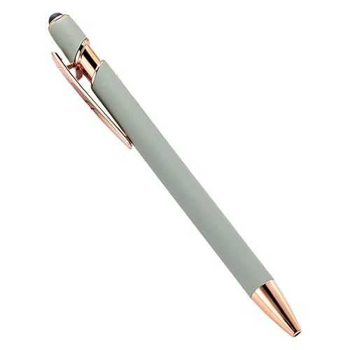 AXPTI 20–200 Stifte Großhandel Metall Kugelschreiber Touchscreen Stift Büro Schule Werbung Stift Custom Logo Text Gravur (New Green (Rose), 50 Stück Stifte) von AXPTI