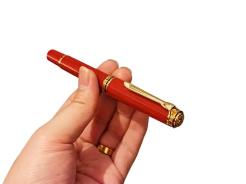 AXPTI Acryl-Füllfederhalter, weich, Nr. 6/35# F/M/B, 0,5/0,7 mm, gebogene Feder, Tintenstift, Studenten, Schreiben, Geschenkstift (P, 0,5) von AXPTI
