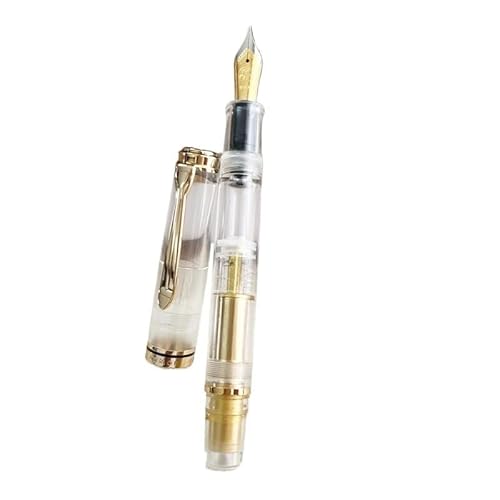 AXPTI Acryl-Füllfederhalter, weich, Nr. 6/35# F/M/B, 0,5/0,7 mm, gebogene Feder, Tintenstift, Studenten, Schreiben, Geschenkstift (T,0,7) von AXPTI