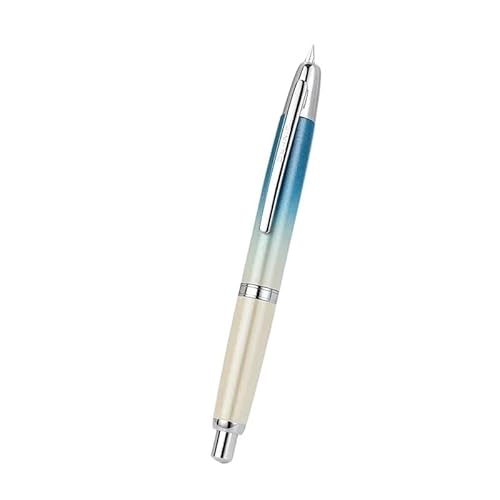 AXPTI Füllfederhalter aus Metall, Perlblau, Rotgold, Muster-Design, EF F, Schreibtinte, Stifte, Schulbedarf, Stifte, Geschenke (11, F (0,5 mm) von AXPTI