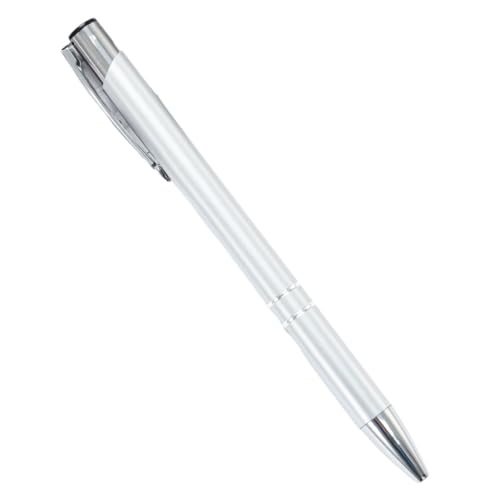 AXPTI Kugelschreiber, Schwarz, Blau, 100 Stück, für Schule, Büro, Studenten, Unterschrift zum Schreiben von Schreibwaren, Zubehör, individuelles Logo, Namen, Text (Silber, Blau) von AXPTI