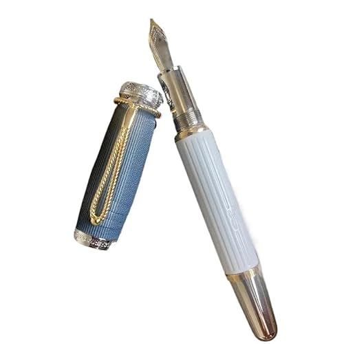 AXPTI Luxus-Füllfederhalter, blaue und schwarze Farbe, M-Spitze, Business, niedliches Schreiben, Geschenke, Stift (C) von AXPTI