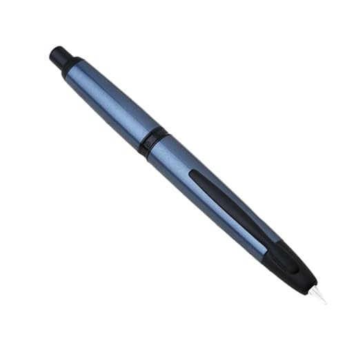 AXPTI Retro-Füllfederhalter, einziehbar, 0,4 mm, extra feine Spitze, zum Schreiben von Schreibwaren, Mattschwarz, 10 Stück von AXPTI