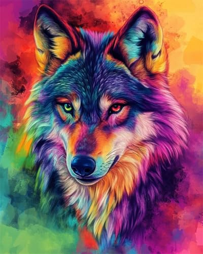 AYAOYANGGO 9CT Diy Bead Embroidery Kit Farbe Wolf Tier Perlenstickerei-Set Für Erwachsene,Nadelspitze,Wandteppich Diy Seed Bead Embroidery Kits 60x80cm AYAOYANGGO 9CT Diy Bead Embroidery Kit Farbe Wolf Tier Perlenstickerei-Set Für Erwachsene,Nadelspitze,Wandteppich Diy Seed Bead Embroidery Kits 60x80cm von AYAOYANGGO