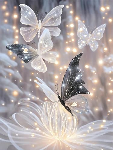 AYAOYANGGO 9CT Diy Bead Embroidery Set Fantasie Schmetterling Perlen Zum Sticken Weiße Blumen Diy Perlenstickerei Kit Für Erwachsene Nadelspitze Gobelin Kit Perlenstickerei Nadelarbeit Kit 40x50cm AYAOYANGGO 9CT Diy Bead Embroidery Set Fantasie Schmetterling Perlen Zum Sticken Weiße Blumen Diy Perlenstickerei Kit Für Erwachsene Nadelspitze Gobelin Kit Perlenstickerei Nadelarbeit Kit 40x50cm von AYAOYANGGO