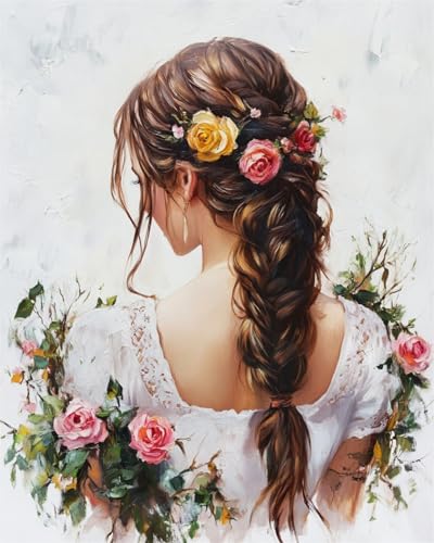AYAOYANGGO 9CT Diy Kreuzstich-Sets Mit Perlen Fantasy-Mädchen Zurück Und Rosen Perlenstickerei-Bastelset Für Anfänger,Handarbeitsset,Vorgedrucktes Muster,Dekor,Wandkunst 60x80cm AYAOYANGGO 9CT Diy Kreuzstich-Sets Mit Perlen Fantasy-Mädchen Zurück Und Rosen Perlenstickerei-Bastelset Für Anfänger,Handarbeitsset,Vorgedrucktes Muster,Dekor,Wandkunst 60x80cm von AYAOYANGGO