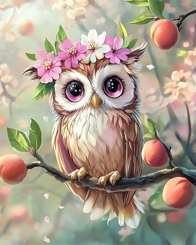 AYAOYANGGO 9CT Diy Perlenstickerei Set Cartoon-Eule Tier Nadelspitze-Bastelset,Diy-Perlenmalerei,3D-Wandteppich,Perlen-Kreuzstich-Set 60x80cm AYAOYANGGO 9CT Diy Perlenstickerei Set Cartoon-Eule Tier Nadelspitze-Bastelset,Diy-Perlenmalerei,3D-Wandteppich,Perlen-Kreuzstich-Set 60x80cm von AYAOYANGGO