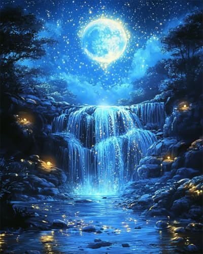 AYAOYANGGO 9CT Diy Perlenstickerei Set Fantasiemond Und Wasserfall Perlenstickerei-Set Für Erwachsene,Nadelspitze,Wandteppich Diy Seed Bead Embroidery Kits 60x80cm AYAOYANGGO 9CT Diy Perlenstickerei Set Fantasiemond Und Wasserfall Perlenstickerei-Set Für Erwachsene,Nadelspitze,Wandteppich Diy Seed Bead Embroidery Kits 60x80cm von AYAOYANGGO