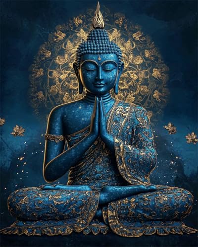 AYAOYANGGO 9CT Diy-Sticksets Mit Perlen Fantasie-Buddha-Statue Perlenstickerei-Bastelset Für Anfänger,Handarbeitsset,Vorgedrucktes Muster,Dekor,Wandkunst 50x60cm AYAOYANGGO 9CT Diy-Sticksets Mit Perlen Fantasie-Buddha-Statue Perlenstickerei-Bastelset Für Anfänger,Handarbeitsset,Vorgedrucktes Muster,Dekor,Wandkunst 50x60cm von AYAOYANGGO