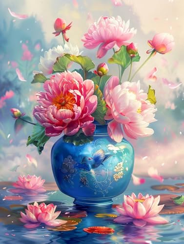 AYAOYANGGO Cross Stitch Kit Bunte Pfingstrosen In Der Vase Vorgedruckte Kreuzstich-Sets Für Erwachsene,Diy-Wandkunst-Dekor Für Anfänger 11CT 40x50cm AYAOYANGGO Cross Stitch Kit Bunte Pfingstrosen In Der Vase Vorgedruckte Kreuzstich-Sets Für Erwachsene,Diy-Wandkunst-Dekor Für Anfänger 11CT 40x50cm von AYAOYANGGO