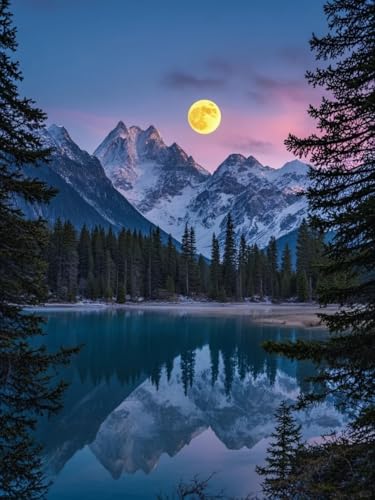AYAOYANGGO Cross Stitch Kit Nachtwaldlandschaft Vorgedruckte Kreuzstich-Sets Für Erwachsene,Diy-Wandkunst-Dekor Für Anfänger 11CT 40x50cm AYAOYANGGO Cross Stitch Kit Nachtwaldlandschaft Vorgedruckte Kreuzstich-Sets Für Erwachsene,Diy-Wandkunst-Dekor Für Anfänger 11CT 40x50cm von AYAOYANGGO