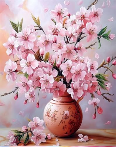 AYAOYANGGO Diy Perlen-Stickset Rosa Pfirsichblüten In Der Vase Perlenstickerei-Set Für Erwachsene,Nadelspitze,Wandteppich Diy Seed Bead Embroidery Kits 9CT 60x80cm AYAOYANGGO Diy Perlen-Stickset Rosa Pfirsichblüten In Der Vase Perlenstickerei-Set Für Erwachsene,Nadelspitze,Wandteppich Diy Seed Bead Embroidery Kits 9CT 60x80cm von AYAOYANGGO