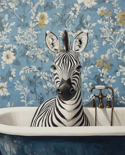 AYAOYANGGO Diy Perlenstickerei Set Badezimmer Zebra Tier Nadelspitze-Bastelset,Diy-Perlenmalerei,3D-Wandteppich,Perlen-Kreuzstich-Set 9CT 60x80cm AYAOYANGGO Diy Perlenstickerei Set Badezimmer Zebra Tier Nadelspitze-Bastelset,Diy-Perlenmalerei,3D-Wandteppich,Perlen-Kreuzstich-Set 9CT 60x80cm von AYAOYANGGO
