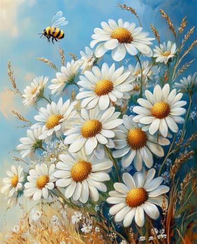 AYAOYANGGO Diy Perlenstickerei Set Cartoon Weiße Gänseblümchenblume Perlenstickerei-Set Für Erwachsene,Nadelspitze,Wandteppich Diy Seed Bead Embroidery Kits 9CT 60x80cm AYAOYANGGO Diy Perlenstickerei Set Cartoon Weiße Gänseblümchenblume Perlenstickerei-Set Für Erwachsene,Nadelspitze,Wandteppich Diy Seed Bead Embroidery Kits 9CT 60x80cm von AYAOYANGGO