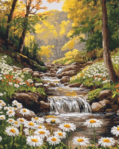 AYAOYANGGO Diy Stickerei-Set Mit Perlen Waldbach-Blumenlandschaft Diy-Set Mit Perlen,Handgefertigtes Perlenmalerei-Kit Aus Handarbeit,Bead Embroidery Kits Nadelkunst,Dekor 9CT 60x80cm AYAOYANGGO Diy Stickerei-Set Mit Perlen Waldbach-Blumenlandschaft Diy-Set Mit Perlen,Handgefertigtes Perlenmalerei-Kit Aus Handarbeit,Bead Embroidery Kits Nadelkunst,Dekor 9CT 60x80cm von AYAOYANGGO