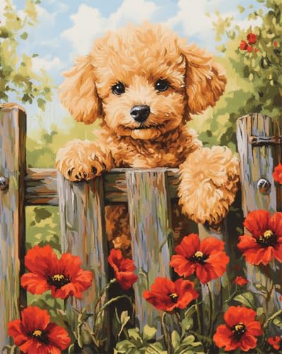 AYAOYANGGO Hund Tier Häkelnadel Set Fantasy Pudel Diy-Knüpfteppich-Set, Kreuzstich-Stickerei-Sets, Handarbeit, Heimdekoration 21x29in AYAOYANGGO Hund Tier Häkelnadel Set Fantasy Pudel Diy-Knüpfteppich-Set, Kreuzstich-Stickerei-Sets, Handarbeit, Heimdekoration 21x29in von AYAOYANGGO