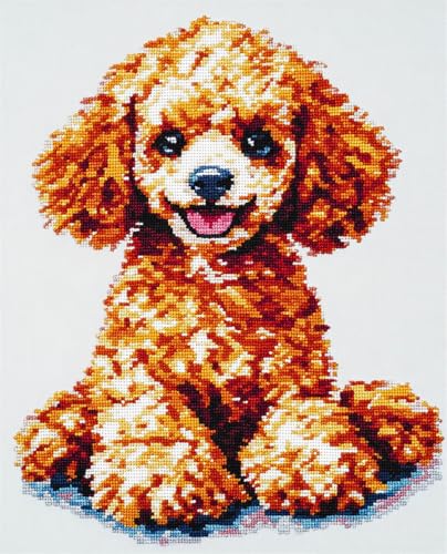 AYAOYANGGO Hund Tier Teppich Knüpfen Set Pudelportrait Knüpfteppich-Sets Für Erwachsene Und Kinder, Diy-Handarbeit, Häkelteppich-Set Mit Farbig Vorgedrucktem Muster 23x35in AYAOYANGGO Hund Tier Teppich Knüpfen Set Pudelportrait Knüpfteppich-Sets Für Erwachsene Und Kinder, Diy-Handarbeit, Häkelteppich-Set Mit Farbig Vorgedrucktem Muster 23x35in von AYAOYANGGO