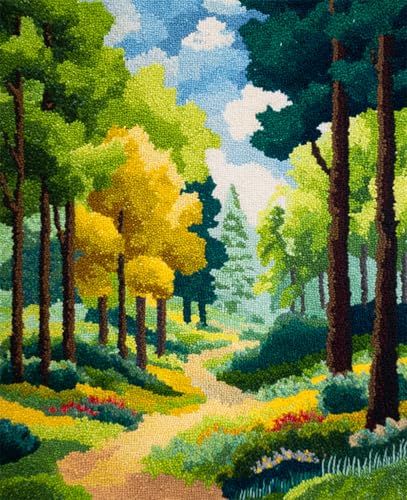 AYAOYANGGO Landschaft Knüpfen Setcartoon-Wald Häkel-Nähset,Klassisches Knüpfset Für Teppiche,3D-Bastelset Für Die Heimdekoration,Festgeschenk 33x45in AYAOYANGGO Landschaft Knüpfen Setcartoon-Wald Häkel-Nähset,Klassisches Knüpfset Für Teppiche,3D-Bastelset Für Die Heimdekoration,Festgeschenk 33x45in von AYAOYANGGO
