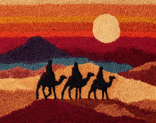 AYAOYANGGO Landschaft Knüpfen Setwüstenkarawane Knüpfteppich-Set,Großes Vorgedrucktes Muster,Leinwandteppiche,Stickerei-Bastelarbeiten Für Erwachsene,Diy-Teppich 21x29in AYAOYANGGO Landschaft Knüpfen Setwüstenkarawane Knüpfteppich-Set,Großes Vorgedrucktes Muster,Leinwandteppiche,Stickerei-Bastelarbeiten Für Erwachsene,Diy-Teppich 21x29in von AYAOYANGGO