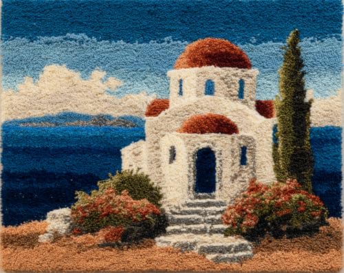 AYAOYANGGO Landschaft Knüpfsternküstenkirche Diy-Teppich-Set Mit Bedruckter Leinwand,Bodenmatte,Häkelgarn,Sticknadel,Knüpfteppich,Wandteppich Für Die Heimdekoration 33x45in AYAOYANGGO Landschaft Knüpfsternküstenkirche Diy-Teppich-Set Mit Bedruckter Leinwand,Bodenmatte,Häkelgarn,Sticknadel,Knüpfteppich,Wandteppich Für Die Heimdekoration 33x45in von AYAOYANGGO