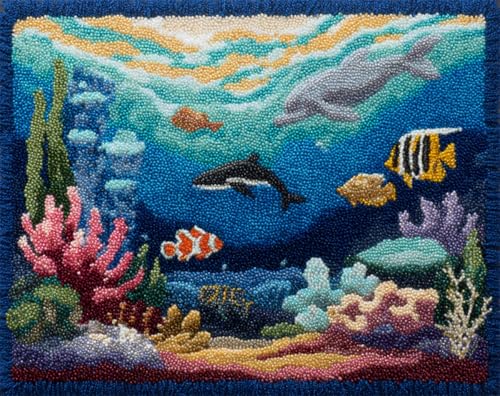 AYAOYANGGO Landschaft Latch Hook Rug Kitcartoon Meeresboden Kreuzstich-Teppich-Bastelarbeiten Kit,Teppiche-Häkel-Kits,Stickset,Handarbeiten,Basteln Für Die Heimdekoration 21x29in AYAOYANGGO Landschaft Latch Hook Rug Kitcartoon Meeresboden Kreuzstich-Teppich-Bastelarbeiten Kit,Teppiche-Häkel-Kits,Stickset,Handarbeiten,Basteln Für Die Heimdekoration 21x29in von AYAOYANGGO