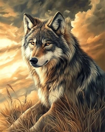 AYAOYANGGO Stickerei Set Wolf Tier Vorgedruckte,Gestempelte Kreuzstich-Sets Für Erwachsene Und Anfänger,Zum Selbermachen,Handarbeitskunst 11CT 40x50cm AYAOYANGGO Stickerei Set Wolf Tier Vorgedruckte,Gestempelte Kreuzstich-Sets Für Erwachsene Und Anfänger,Zum Selbermachen,Handarbeitskunst 11CT 40x50cm von AYAOYANGGO