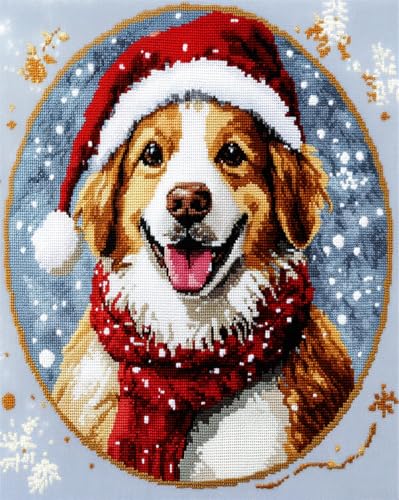AYAOYANGGO Tier Knüpfteppich Set Vorgedruckt Hund Im Schnee Teppich-Set, Kreuzstich-Sticksets, Handarbeiten, Basteln Für Die Heimdekoration 23x35in AYAOYANGGO Tier Knüpfteppich Set Vorgedruckt Hund Im Schnee Teppich-Set, Kreuzstich-Sticksets, Handarbeiten, Basteln Für Die Heimdekoration 23x35in von AYAOYANGGO