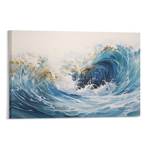 AYAROS Moderne Wellen Malerei Poster Aquarell Schöne Ozean Leinwand Wandkunst Drucke Malerei für Haus Zimmer AYAROS Moderne Wellen Malerei Poster Aquarell Schöne Ozean Leinwand Wandkunst Drucke Malerei für Haus Zimmer von AYAROS