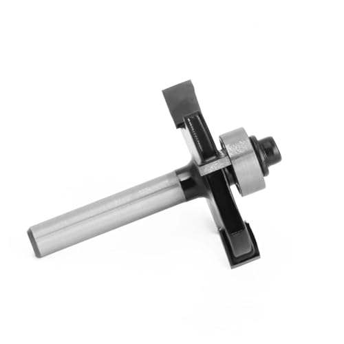 1/4 6mm 6,35mm Schaft Vier Klingen T-Nutenfräser Nutfräser Verbindungsnutfräser Höhenfräsen Holzbearbeitung(6.35X36.7X2.5mm) von AYAZER