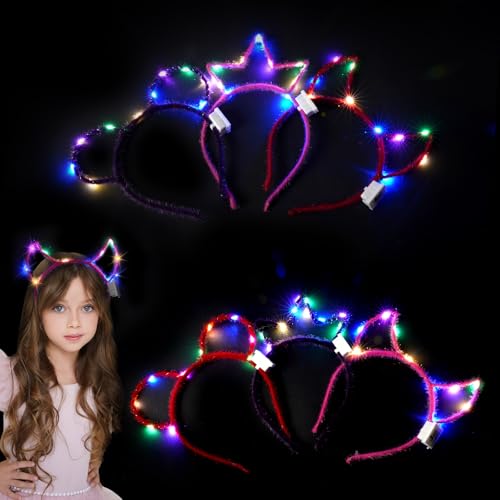 AYBUY LED Stirnband, 14 Stück Katze Haarreif Kinder, Leuchtendes Haarreif, Blinkende Kopfschmuc, Party Accessoires für Erwachsene Kinder Easter Geburtstag, Halloween, Weihnachten, Karneval AYBUY LED Stirnband, 14 Stück Katze Haarreif Kinder, Leuchtendes Haarreif, Blinkende Kopfschmuc, Party Accessoires für Erwachsene Kinder Easter Geburtstag, Halloween, Weihnachten, Karneval von AYBUY