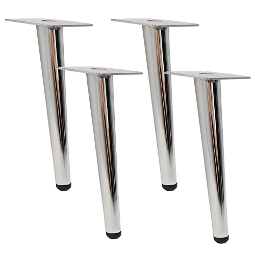 AYCDL Möbelbeine Aus Eisen, Schräge Kegel-DIY-Tischbeine Aus Metall Für Couchtisch, Couch, Stuhl, Ottomane, Fernsehständer, Tragkraft 800 Kg, Inkl. Schrauben, 25 cm ，25cm/9.8in von AYCDL