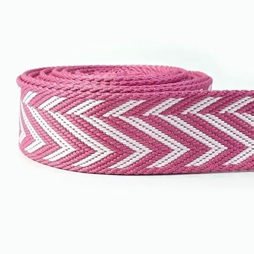 1/2/3/4/5 Meter 38 mm Jacquard-Gurtband für Riemen, ethnisches Band, Gepäck, dekoratives Schrägband, DIY-Nähzubehör – RD197 – Roserot/Weiß – 38 mm – 2 Meter 1/2/3/4/5 Meter 38 mm Jacquard-Gurtband für Riemen, ethnisches Band, Gepäck, dekoratives Schrägband, DIY-Nähzubehör – RD197 – Roserot/Weiß – 38 mm – 2 Meter von AYHTUD