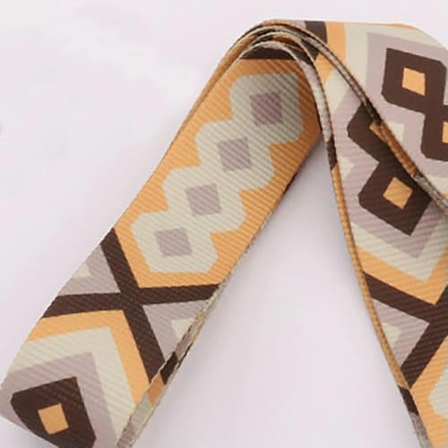 1/2/5 Yards 38 mm bedrucktes Gurtband, Retro-Farbraute, DIY-Textildekor, Kleidungsdekorationsband, neue Jacquardbänder, Kaffeebraun, 2 Yards 1/2/5 Yards 38 mm bedrucktes Gurtband, Retro-Farbraute, DIY-Textildekor, Kleidungsdekorationsband, neue Jacquardbänder, Kaffeebraun, 2 Yards von AYHTUD