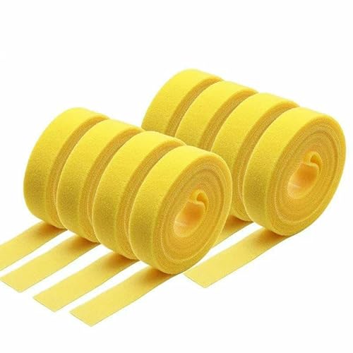 1~30R 5 m/Rolle, wiederverwendbarer Kabelbinder, Hakenschlaufe, Draht-Organizer, Management, Breite 10~25 mm, selbstklebender Befestigungsstreifen zum Selbermachen, Nylonband, Gelb 1~30R 5 m/Rolle, wiederverwendbarer Kabelbinder, Hakenschlaufe, Draht-Organizer, Management, Breite 10~25 mm, selbstklebender Befestigungsstreifen zum Selbermachen, Nylonband, Gelb von AYHTUD