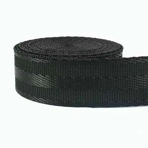 1–5 m, 25/32/38 mm, Nylon-Gurtbänder, 1,2 mm dick, schwarzes Gurtband, Rucksack-Schrägband, DIY-Nähzubehör, Schwarz, 25 mm, 3,0 Meter 1–5 m, 25/32/38 mm, Nylon-Gurtbänder, 1,2 mm dick, schwarzes Gurtband, Rucksack-Schrägband, DIY-Nähzubehör, Schwarz, 25 mm, 3,0 Meter von AYHTUD