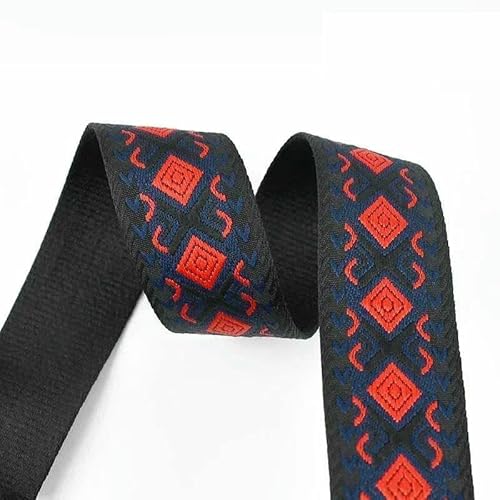 1–5 m, 38/50 mm, ethnisches Jacquard-Gurtband für Taschengurte, Ersatzbänder, Kleidungsdekor, Gürtel, Schrägband, DIY-Nähzubehör, 10–50 mm, 5 Meter von AYHTUD