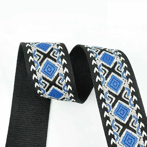 1–5 m, 38/50 mm, ethnisches Jacquard-Gurtband für Taschengurte, Ersatzbänder, Kleidungsdekor, Gürtel, Schrägband, DIY-Nähzubehör, 13–50 mm, 4,0 Meter von AYHTUD