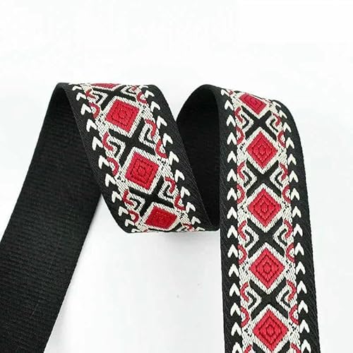 1–5 m, 38/50 mm, ethnisches Jacquard-Gurtband für Taschengurte, Ersatzbänder, Kleidungsdekor, Gürtel, Schrägband, DIY-Nähzubehör, 14–50 mm, 1 Meter von AYHTUD