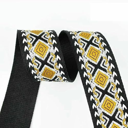 1–5 m, 38/50 mm, ethnisches Jacquard-Gurtband für Taschengurte, Ersatzbänder, Kleidungsdekor, Gürtel, Schrägband, DIY-Nähzubehör, 2–50 mm, 4,0 Meter von AYHTUD