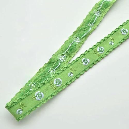 1 Meter Blumenstickerei Jacquard-Spitzenband DIY Bastelverpackung Haarschmuck Nähdekormaterialien-11-L von AYHTUD