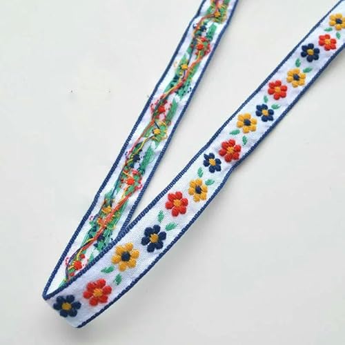 1 Meter Blumenstickerei Jacquard-Spitzenband DIY Bastelverpackung Haarschmuck Nähdekormaterialien-9-L von AYHTUD