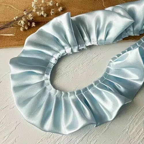 1 Meter Spitzenband der blauen Serie, Zubehör, handgefertigt, DIY, dekorativer Rocksaum, Kleidungszubehör, Plissee-Rüschen, breit, blau, 19–5,5 cm, 1 Meter 1 Meter Spitzenband der blauen Serie, Zubehör, handgefertigt, DIY, dekorativer Rocksaum, Kleidungszubehör, Plissee-Rüschen, breit, blau, 19–5,5 cm, 1 Meter von AYHTUD