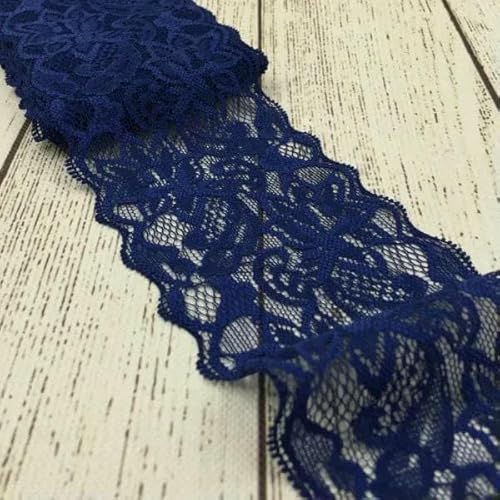 1 Packung = 10 Yards, 24 Farben, 3 Zoll, Tüll-Spitzenbesatz, Spitzenband für Ornamente, elastische Spitze, Stretch für Haarschmuck für Mädchen, H-8 cm breit 1 Packung = 10 Yards, 24 Farben, 3 Zoll, Tüll-Spitzenbesatz, Spitzenband für Ornamente, elastische Spitze, Stretch für Haarschmuck für Mädchen, H-8 cm breit von AYHTUD